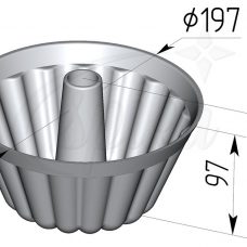 Форма Кексница 197-97 с конусом